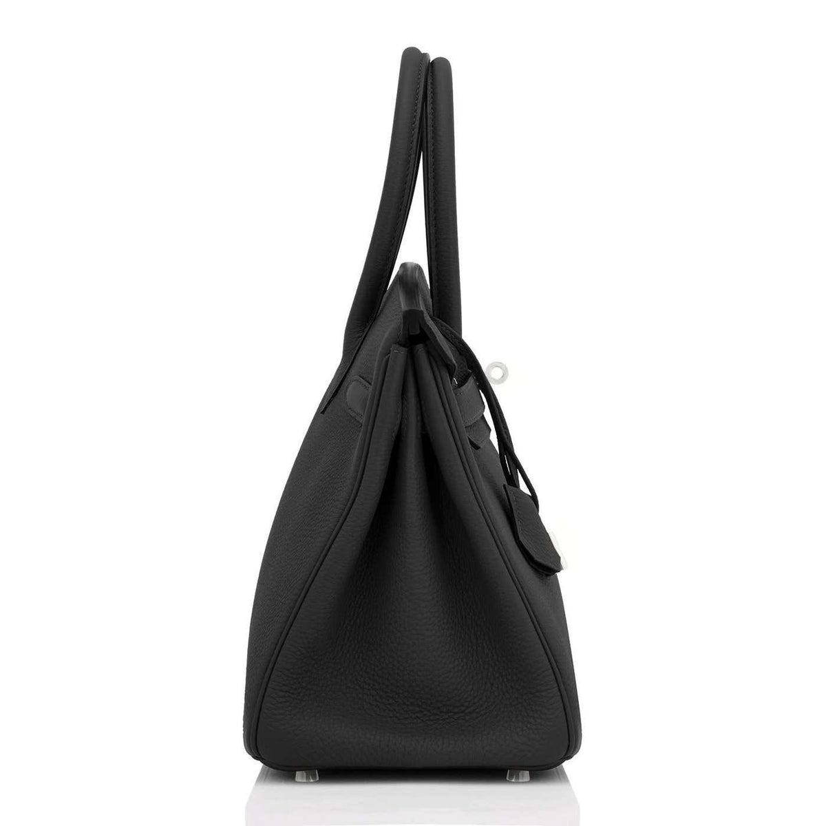 Hermès Birkin Black Togo leather handbag – side view
