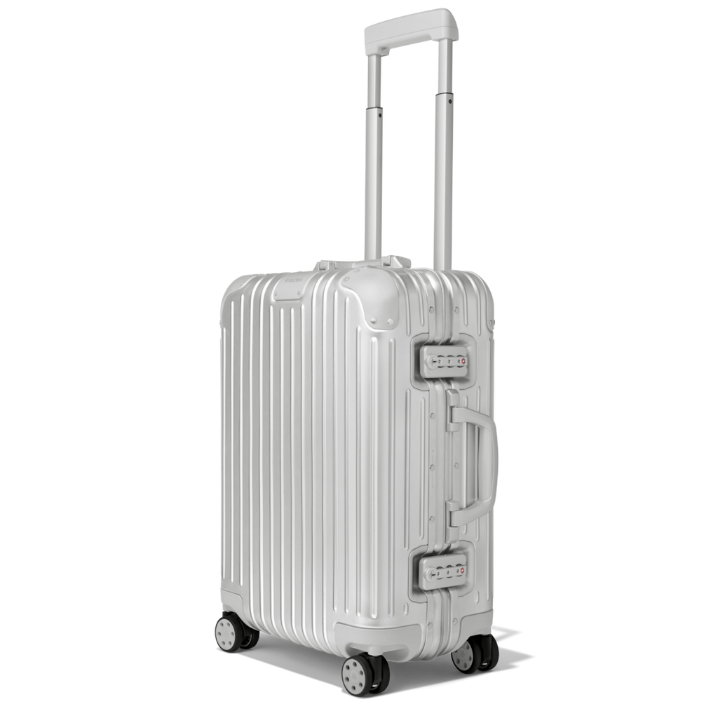 RIMOWA Original Cabin silver aluminum carry-on with telescopic handle